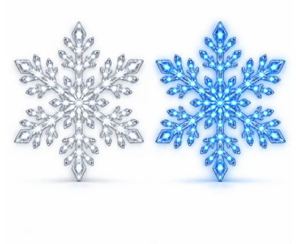 SnowGlow™ LED Snowflake Wall Set