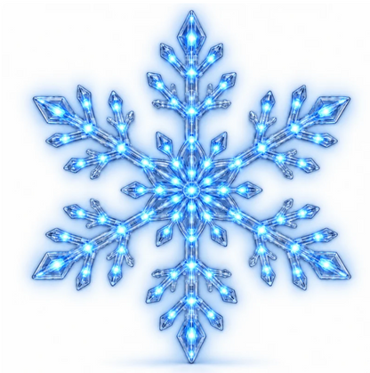 SnowGlow™ LED Snowflake Wall Set