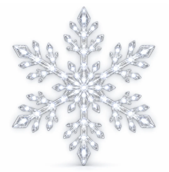 SnowGlow™ LED Snowflake Wall Set