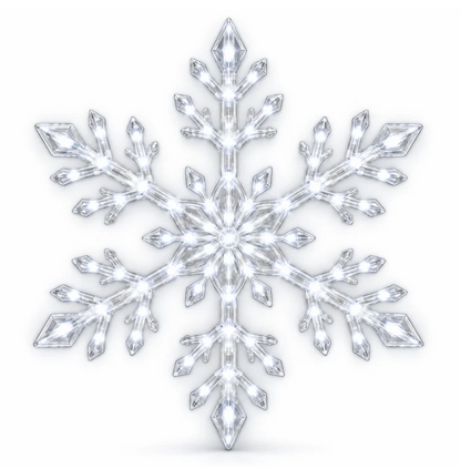 SnowGlow™ LED Snowflake Wall Set